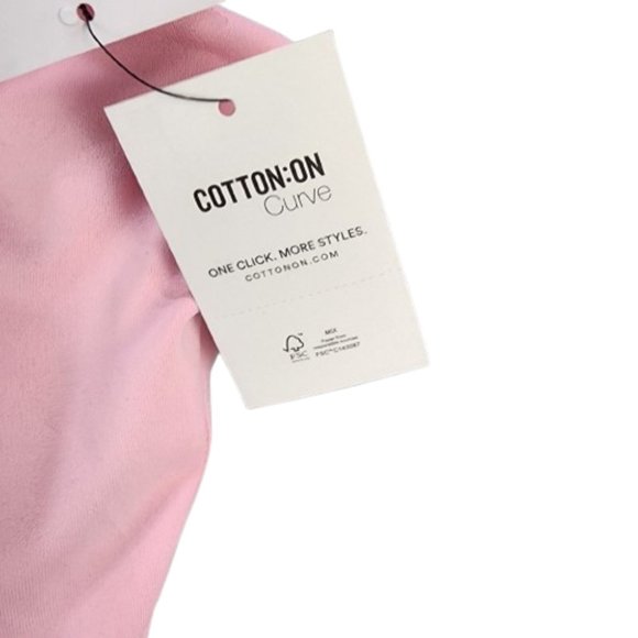 COTTON ON Trendy Plus Size Active Strapp Lollipop Top Pink 20W - Picture 4 of 5